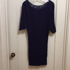 BeBe Navy Sweater Dress M